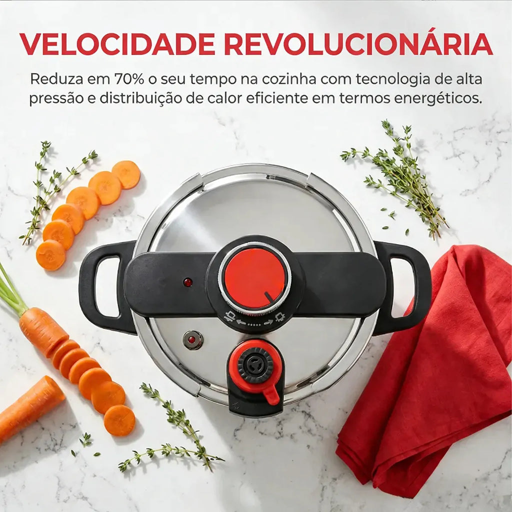 Kit Panelas de Pressão Aço Inoxidável Antiexplosão 2 Unidades