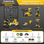 Kit de Ferramentas Sem Fio 4 em 1 48Vf SOARFLY Brushless com 2 Baterias