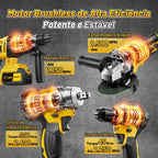 Kit de Ferramentas Sem Fio 4 em 1 48Vf SOARFLY Brushless com 2 Baterias